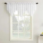 No. 918 Erica Crushed Voile Ascot Beaded Sheer Rod Pocket Curtain 3-PIECE Set New. Price: $41.83.