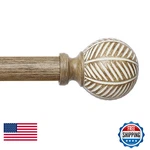 Unconsil Wood Curtain Rods For Windows 1 Inch Adjustable Heavy Duty New. Price: $34.25.