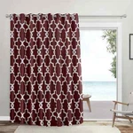 Exclusive Home Ironwork Sateen Burgundy Room Darkening Blackout Grommet Open. Price: $34.99.