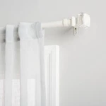 Exclusive Home Marquise 1" Curtain Rod And Coordinating Finial Set, Matte Whi... New. Price: $43.03.