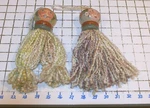 Figural Curtain Tassel People Woman Holdback Unique Ooak Used. Price: $40.00.