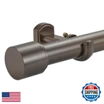 Joodxoe 1/8 Inch Diameter Curtain Rods 72-144 Telescoping Large Single Window New. Price: $100.85.