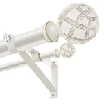 Heavy Duty Adjustable Double Curtain Rod For Windows 66 To 120 Inches ... New. Price: $65.06.