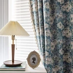 Enjoybridal Boho Jacquard Curtains 63 Inch Length 2 Panels Blue Floral Drapes... New. Price: $110.78.