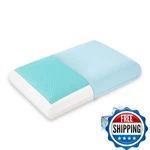 Cooling Pillow For Sleeping, Gel Memory Foam With Reversible Cover, Neck New. Price: $73.18.