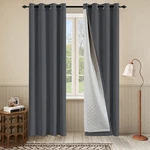 Noise Canceling Curtains Soundproof 3-IN-1 Grommet Full Blackout For... New. Price: $121.79.
