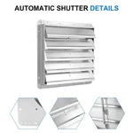 20-INCH Square Automatic Gravity Shutter Louver Vent Aluminum Blades Silver New. Price: $72.99.