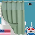 Conbo Mio Extra Long No Hook Waffle Weave Shower Curtain Snap Liner Set New. Price: $47.55.