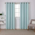 Exclusive Home Sateen Blackout Curtains - Seaform 52X63 1 Set New. Price: $27.21.