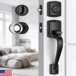 Mensarix Front Door Handle Deadbolt Set Crystal Knob Lock New. Price: $104.72.
