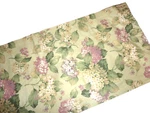 Martha Stewart Town & Country Hydrangea Floral Green Plum (1) Valance 17X83 Used. Price: $28.80.