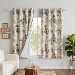 Mysky Home Floral 100 Blackout Linen Curtains 72 Inches Long Panels Set For New. Price: $95.62.