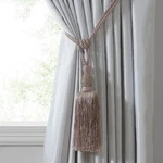 Home Fashions Julia Rhinestone Tassel Curtain Tieback 26 Inch Mauve Decor New. Price: $28.66.
