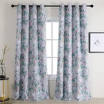 Mysky Home Floral Curtains 102 Inch Length Panels For Living Bedroom Ther New. Price: $98.26.