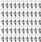 50 Pcs Stainless Steel Curtain Clips With Hook, Rod Hooks, New. Price: $16.40.