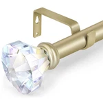 Daintier 3/4 Inch Single Window Curtain Rod Diamond Acrylic FINIAL66-120 New. Price: $69.70.