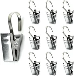 30 Pack Stainless Steel Curtain Clips With Hooks For Hanging Decor And Lights New. Price: $12.40.