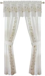 Achim Fairfield Window Bag 5-PIECE Curtain Set 55X63 White Open. Price: $18.99.