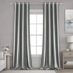 Panels Silver Grey Faux Silk Blackout Luxury Curtains, 52 84 Inch Room Da... New. Price: $45.53.
