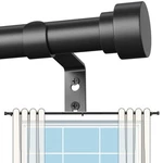 Dmdg Black Curtain Rods For Windows 32 To 120 Inch, Heavy Duty Ad... New. Price: $24.02.