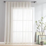 Fmfunctex Linen Sheer Sliding Door Curtains 100W 84L (pack Of 1), *natural New. Price: $54.99.