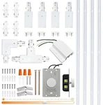 Bravsekai Track Lighting Rails & Accessories Kit 13FT With Dimmer Switch White New. Price: $72.60.