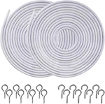 2 Pack Pinowu White Curtain Wire, Plastic Coated Window Picture New. Price: $18.99.
