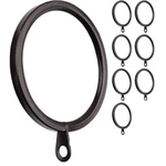Meriville Oil Rubbed Bronze 1.5 Inch Metal Flat Curtain Rings With Eyelets, 8 Pc New. Price: $5.75.