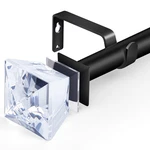 Daintier 3/4 Inch Single Window Curtain Rod Diamond Acrylic FINIAL36-66 New. Price: $38.92.