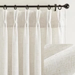 Huevessel Pinch Linen Short Curtains 54 Long For Kitchen Pleated New. Price: $64.74.