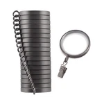 Cambria Designer Easy Glide 18 Count Curtain Rings Metal Matte Graphite New. Price: $58.43.