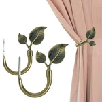 Leaf Shaped Curtain Tieback Holdbacks 2PCS, Handmade Metal Side Holde... New. Price: $29.16.