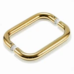 Ranbo Polished Gold 8 Ctc Tubular Back-to-back Shower Door Handle 3/4 Diameter New. Price: $38.24.