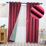 Inlinas 52W 96L Inch Velvet Blackout Curtain - Luxurious Softness Light New. Price: $79.65.