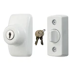Model Glk Deadbolt For Storm And Screen Doors, Key Lock, White (2-PIECE Set) New. Price: $41.61.
