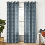 Lino Rosa Navy Blue Curtains 84 Inch Length For Living Room,sheer Linen Cream... New. Price: $58.52.