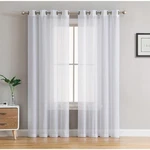 Hlc.me Semi Sheer Voile Light Filtering Transparent Window Curtain Grommet New. Price: $24.00.