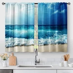Beach Ocean Sea Kitchen Curtains - Country Short Cafe Tier Decor For... New. Price: $35.03.