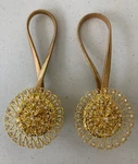 Simplify Magnetized Curtain Tie Diamond & Gold (set Of 2) Used. Price: $27.99.