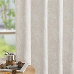 Fmfunctex Beige Floral Jacquard Blackout Curtains 90 Inches Long For Bedroom, Sc New. Price: $77.91.