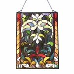 Chloe Lighting Audrina Tiffany-style Victorian Stained-glass Window Panel... New. Price: $110.18.