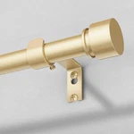 Modern Gold Curtain Rods For Windows 48 To 84 Inch, 1" Diameter Adjustable Heavy New. Price: $24.79.