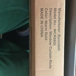 Byondeth Window Curtain Rods Warm Gold Aluminum WCR88GT With Decorative Finials New. Price: $12.99.
