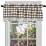 Achim Buffalo Check Window Curtain Treatment - Valance/tier Choose Options New. Price: $15.00.