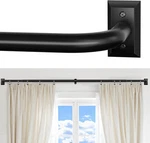 Black Curtain Rods, Room Darkening For Windows 48 To 90 INCHES(4-7.5FT), Wra New. Price: $62.48.