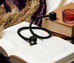 (2) Pc. Naztur Black Magnetic Curtain Tiebacks 18" Long New. Price: $11.56.