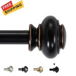 H. Versailtex Curtain Rods For Windows To Inches 66"-120", Black New. Price: $46.00.