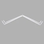 Lockseam Double Curtain Rod: Perfect Corners, Adjustable 28-48 Inches New. Price: $71.18.