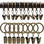 100 Pack Metal Curtain With Clips, Drapery Rings, Drapes Rin... New. Price: $28.68.