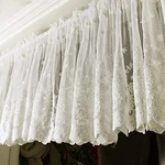 Kolachic Rod Pocket Embroidery Semi Sheer Cafe Curtain Net Lace Kitchen New. Price: $38.19.